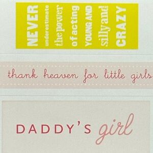 💞 New Daddy’s Girl Quotes Scrapbook Craft Stickers